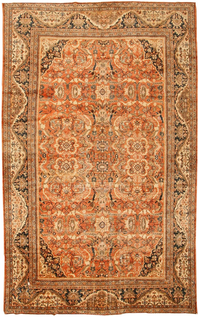 No Reserve - Large Antique Late 19th Century Persian Sultanabad Rug 17 ft 2 in x 10 ft 7 in (5.23 m  (1 of 9)