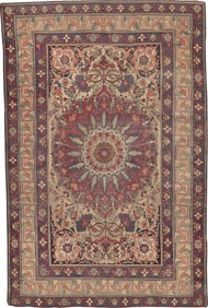 No Reserve - Fine Weave Antique Persian Kerman Rug 6 ft 8 in x 4 ft 5 in (2.03 m x 1.35 m)