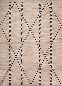 Large Geometric Modern Contemporary Flatwoven Rug 16 ft 11 in x 12 ft 9 in (5.16 m x 3.89 m)