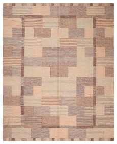 Mid-Century Modern Swedish Design Kilim 10 ft 3 in x 8 ft 3 in (3.12 m x 2.51 m)