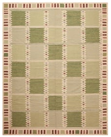 Mid-Century Modern Swedish Design Kilim 10 ft 2 in x 8 ft 1 in (3.09 m x 2.46 m)