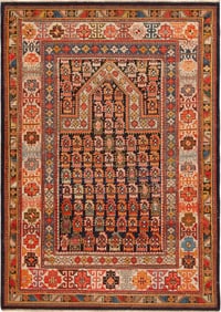 Antique Caucasian Dagestan Rug 5 ft 2 in x 3 ft 8 in (1.57 m x 1.11 m)