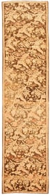 No Reserve - Antique Tribal Caucasian Karabagh Hallway Runner Rug 15 ft 1 in x 3 ft 6 in (4.6 m x 1.