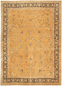No Reserve - Large Antique Persian Tabriz Rug 17 ft 10 in x 12 ft 9 in (5.43 m x 3.88 m)
