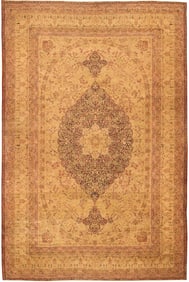 No Reserve - Large Fine Antique Persian Kerman Lavar Rug 16 ft 10 in x 11 ft (5.13 m x 3.35 m)