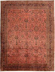 No Reserve - Antique Finely Woven Persian Kashan Rug 13 ft 6 in x 10 ft 6 in (4.11 m x 3.2 m)