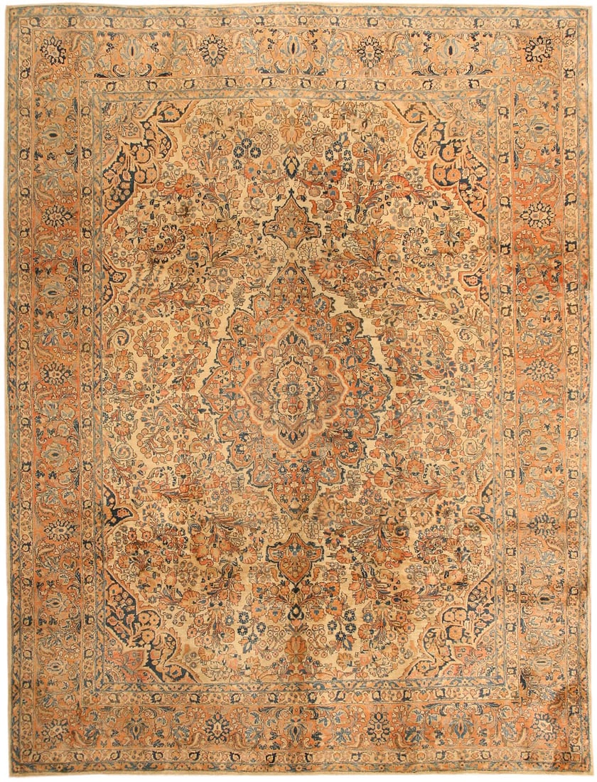No Reserve - Antique Persian Sarouk Rug 11 ft 7 in x 8 ft 10 in (3.53 m x 2.69 m) (1 of 6)