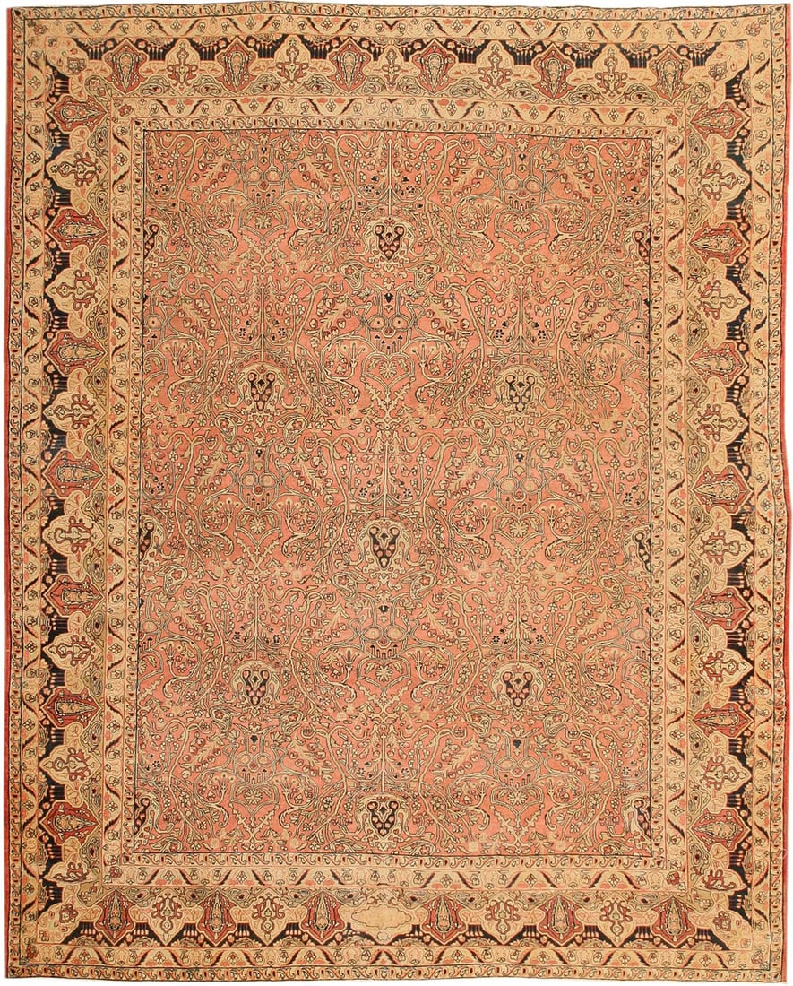No Reserve - Antique Persian Kerman Rug 10 ft 6 in x 8 ft 6 in (3.2 m x 2.59 m) (1 of 10)