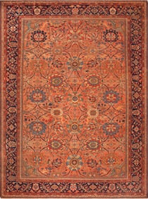 No Reserve - Antique Persian Sultanabad Rug 14 ft 10 in x 10 ft 10 in (4.52 m x 3.3 m)