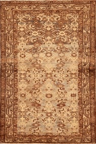No Reserve - Antique Persian Herati Design Malayer Rug 6 ft 5 in x 4 ft 7 in (1.96 m x 1.4 m)