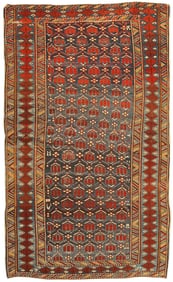 No Reserve - Antique Caucasian Shirvan Rug 6 ft 2 in x 3 ft 6 in (1.88 m x 1.07 m)