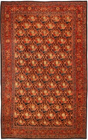 No Reserve - Large Antique Persian Golfarang Design Bidjar Rug 19 ft 1 in x 12 ft 2 in (5.82 m x 3.7