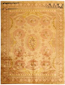 No Reserve - Antique Indian Rug 12 ft x 9 ft (3.66 m x 2.74 m)