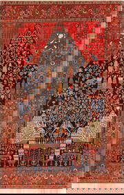 No Reserve - Antique Persian Sarouk Farahan Rug 6 ft 5 in x 4 ft 2 in (1.95 m x 1.27 m) (1 of 12)