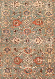 No Reserve - Antique Geometric Persian Sultanabad Rug 13 ft 6 in x 10 ft 6 in (4.11 m x 3.2 m): Inventory of the late Albert Karmely Antique Geometric Persian Sultanabad Rug Size: 13 ft 6 in x 10 ft 6 in (4.11 m x 3.2 m) Collection of Antique Rugs, Vintage Rugs & Modern Carpets.