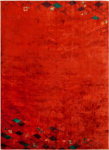 No Reserve - Antique Chinese Deco Rug 11 ft 5 in x 8 ft 4 in (3.47 m x 2.54 m)