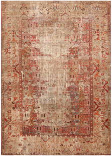 No Reserve - Antique 18th Century Rustic Deccan Indian Rug 15 ft 5 in x 11 ft (4.7 m x 3.35 m): Antique 18th Century Rustic Deccan Indian Rug Size: 15 ft 5 in x 11 ft (4.7 m x 3.35 m) Collection of Antique Rugs, Vintage Rugs & Modern Carpets.