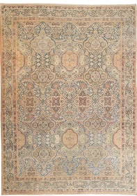 No Reserve - Antique Persian Kerman Lavar Rug 11 ft 9 in x 8 ft 4 in (3.58 m x 2.54 m)