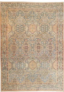 No Reserve - Antique Persian Kerman Lavar Rug 11 ft 9 in x 8 ft 4 in (3.58 m x 2.54 m): Inventory of the late Albert Karmely Antique Persian Kerman Lavar Rug Size: 11 ft 9 in x 8 ft 4 in (3.58 m x 2.54 m) Collection of Antique Rugs, Vintage Rugs & Modern Carpets.