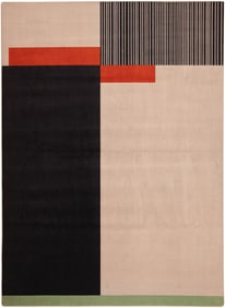 Mid-Century Modern Scandinavian Ege Art Line Rug 13 ft 3 in x 9 ft 10 in (4.04 m x 3 m)
