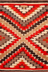 No Reserve - Antique American Navajo Kilim 7 ft x 5 ft (2.13 m x 1.52 m)