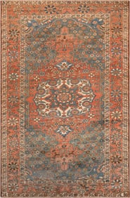 No Reserve - Antique Persian Bakhtiari Rug 6 ft 10 in x 4 ft 6 in (2.08 m x 1.37 m)