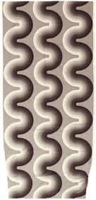 Vintage Kurve Verner Panton Textile 8 ft 6 in x 4 ft 1 in (2.59 m x 1.24 m)
