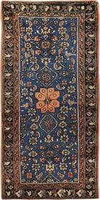 No Reserve - Antique Persian Lilihan Rug 4 ft x 2 ft (1.22 m x 0.61 m)