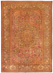 No Reserve - Large Antique Persian Sultanabad Rug 18 ft 8 in x 13 ft 2 in (5.69 m x 4.01 m)
