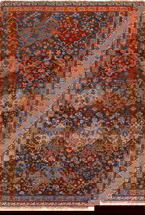 No Reserve - Antique Caucasian Seychour Rug 9 ft 6 in x 6 ft 1 in (2.9 m x 1.85 m): Inventory of the late Albert Karmely Antique Caucasian Seychour Rug Size: 9 ft 6 in x 6 ft 1 in (2.9 m x 1.85 m)