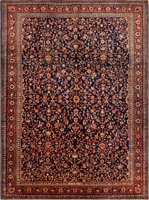Antique Persian Sarouk Farahan Rug 10 ft 11 in x 8 ft (3.32 m x 2.43 m)