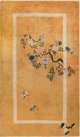 No Reserve - Antique Chinese Art Deco Rug 6 ft 10 in x 4 ft (2.08 m x 1.22 m)
