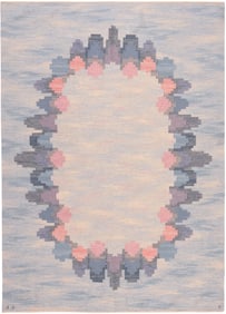 Vintage Scandinavian Swedish Judith Johansson Kilim Rug 8 ft 5 in x 6 ft 2 in (2.57 m x 1.88 m)