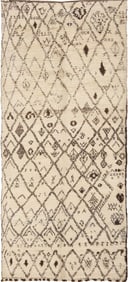 Vintage Mid Century Moroccan Rug 11 ft 9 in x 5 ft 6 in (3.58 m x 1.68 m)