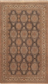 Vintage Silk & Wool Persian Nain Rug 13 ft x 7 ft 9 in (3.96 m x 2.36 m)