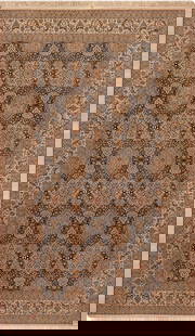 Vintage Silk & Wool Persian Nain Rug 13 ft x 7 ft 9 in (3.96 m x 2.36 m): Property of New Jersey estate Vintage Silk & Wool Persian Nain Rug Size: 13 ft x 7 ft 9 in (3.96 m x 2.36 m) Collection of Antique Rugs, Vintage Rugs & Modern Carpets.