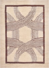 No Reserve - Art Deco Design Modern Contemporary Rug 13 ft 9 in x 10 ft 3 in (4.19 m x 3.12 m)