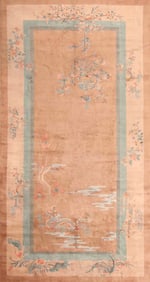 No Reserve - Antique Art Deco Chinese Rug 14 ft 8 in x 7 ft 9 in (4.47 m x 2.36 m)