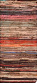 Vintage Moroccan Kilim Rug 10 ft x 4 ft 9 in (3.05 m x 1.45 m)