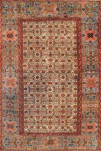 No Reserve - Antique Persian 19th Century Sultanabad Rug 12 ft 4 in x 8 ft 4 in (3.76 m x 2.54 m): Inventory of the late Albert Karmely Antique Persian 19th Century Sultanabad Rug Size: 12 ft 4 in x 8 ft 4 in (3.76 m x 2.54 m)