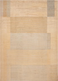 No Reserve - Art Deco Modern Contemporary Rug 13 ft 9 in x 10 ft (4.19 m x 3.05 m)