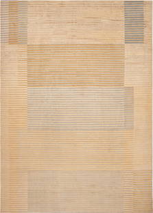 No Reserve - Art Deco Modern Contemporary Rug 13 ft 9 in x 10 ft (4.19 m x 3.05 m): Property of a New Jersey Collector Art Deco Modern Contemporary Rug Size: 13 ft 9 in x 10 ft (4.19 m x 3.05 m) Collection of Antique Rugs, Vintage Rugs & Modern Carpets.