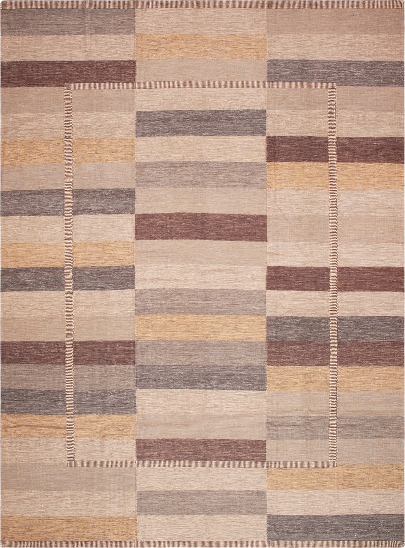 Modern Swedish Design Kilim Rug 14 ft 3 in x 10 ft (4.34 m x 3.05 m) (1 of 9)