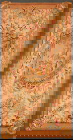 No Reserve - Antique French Wall Hanging Tapestry Rug 8 ft 4 in x 4 ft 5 in (2.54 m x 1.35 m) (1 of 9)