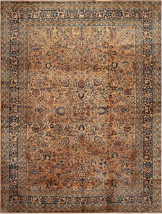 No Reserve - Antique Persian Khorassan Rug 13 ft 4 in x 10 ft (4.06 m x 3.04 m): Property of a New York dealer Antique Persian Khorassan Rug Size: 13 ft 4 in x 10 ft (4.06 m x 3.04 m) Collection of Antique Rugs, Vintage Rugs & Modern Carpets.