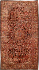 No Reserve - Large Fine Weave Antique Persian Sarouk Rug 18 ft 7 in x 10 ft (5.66 m x 3.05 m)