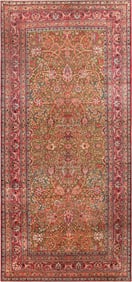 Antique Persian Tehran Rug 15 ft 1 in x 7 ft (4.6 m x 2.13 m)