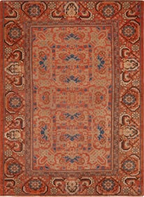 No Reserve - Antique Khotan East Turkestan Rug 9 ft 2 in x 6 ft 9 in (2.79 m x 2.06 m)