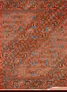 No Reserve - Antique Khotan East Turkestan Rug 9 ft 2 in x 6 ft 9 in (2.79 m x 2.06 m): Inventory of the late Albert Karmely Antique Khotan East Turkestan Rug Size: 9 ft 2 in x 6 ft 9 in (2.79 m x 2.06 m) Collection of Antique Rugs, Vintage Rugs & Modern Carpets.