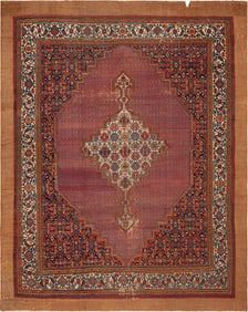 No Reserve - Antique Persian Serab Rug 12 ft 10 in x 10 ft 1 in (3.91 m x 3.07 m)